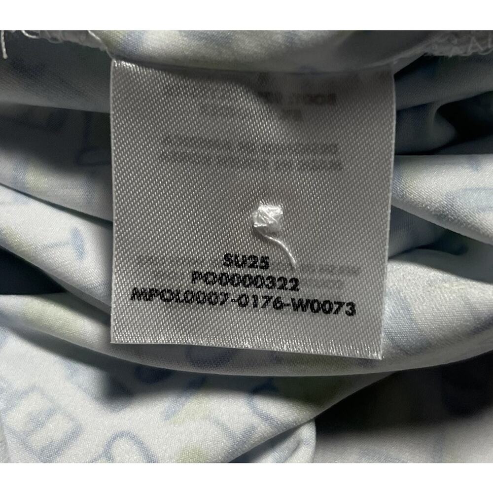 Men's Patterned Short-Sleeve Rhoback - White with Blue & Lime Cocktail Print - Picture 10 of 13